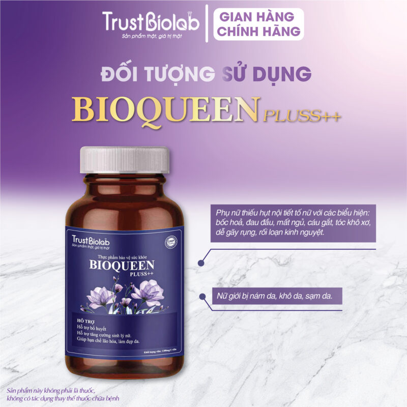 Thực phẩm bảo vệ sức khỏe Bioqueen pluss++ Hỗ trợ bổ máu huyết, Hỗ trợ tăng cường sinh lý nữ, Giúp hạn chế lão hóa, làm đẹp da