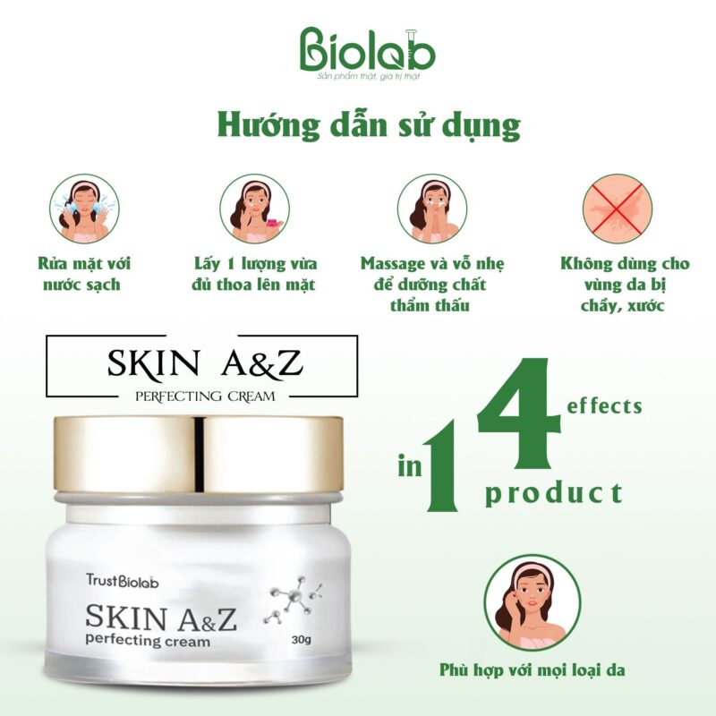 KEM NGÀY DƯỠNG TRẮNG, MỜ NÁM, CHỐNG NẮNG SKIN A&Z PERFECTING CREAM