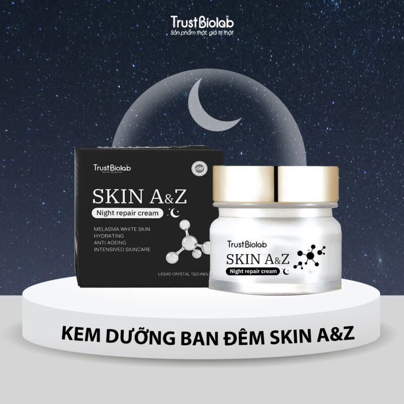 KEM DƯỠNG ĐÊM CHUYÊN SÂU SKIN A&Z Night repair cream Cấp nước, dưỡng trắng, mờ nám sạm, ngừa lão hóa chuyên sâu